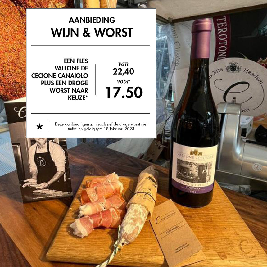 AANBIEDING WIJN & WORST nr 1